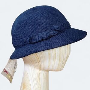 NEW Isotoner Knits Navy Blue Crushable Women's Hat One Size